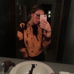 CHAMPION cropped acid wash long sleeve❤️